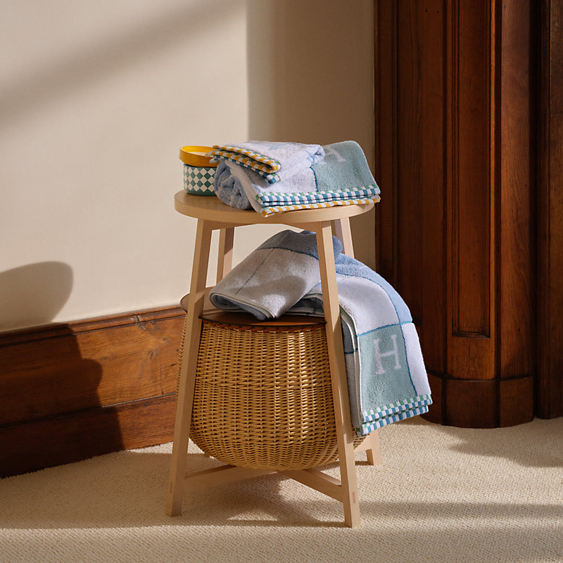 Animaux Nattes bath towel - Yellow | Hermès Mainland China